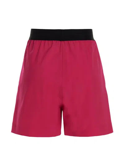 Msgm Bermuda Wool Shorts Elastic Waistband