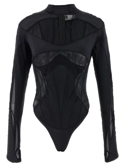 Mugler Layered Bodysuit Fitted Silhouette