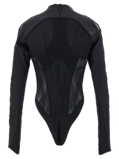 Mugler Layered Bodysuit Fitted Silhouette