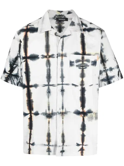 Shop Nahmias Tie Dye Print Cotton Shirt