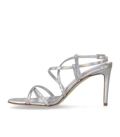 Ncub Woman Sandals Silver Size 7 Leather