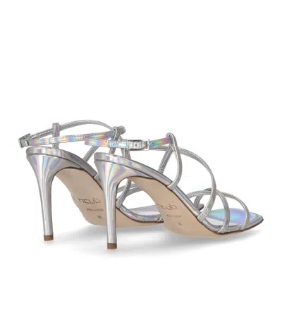 Ncub Woman Sandals Silver Size 7 Leather