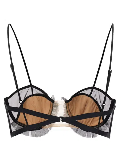 Nensi Dojaka Tulle Ruffled Bra