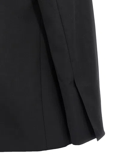 Nensi Dojaka Double Breast Drawstring Blazer Jacket Jackets Black