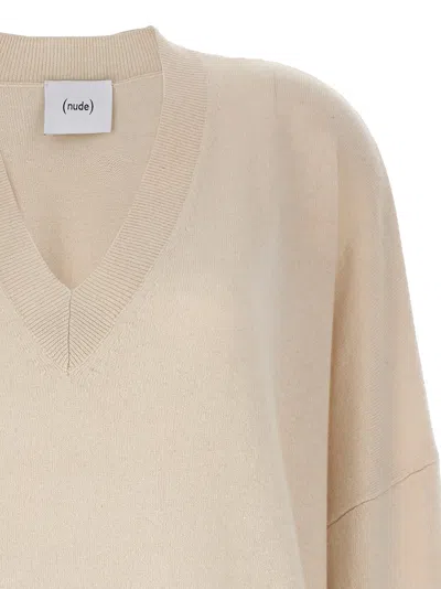 Nude White Oversize Sweater