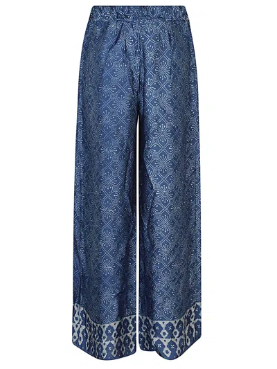 Shop Obidi Printed Silk Trousers