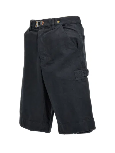 Objects Iv Life Buckle-detail Cotton Denim Shorts
