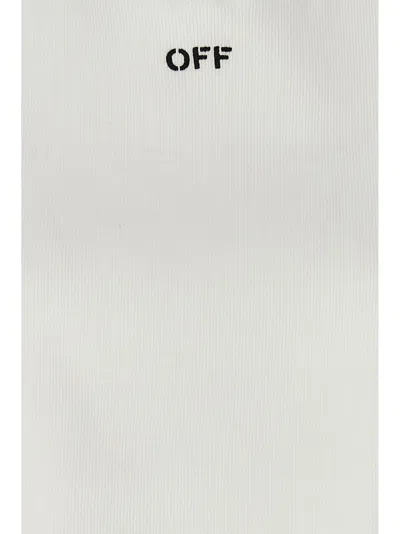 Off-white Logo Floral Cotton T-shirt