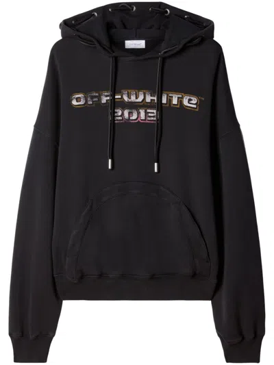 Shop Off-white Off White Cotton Hoodie