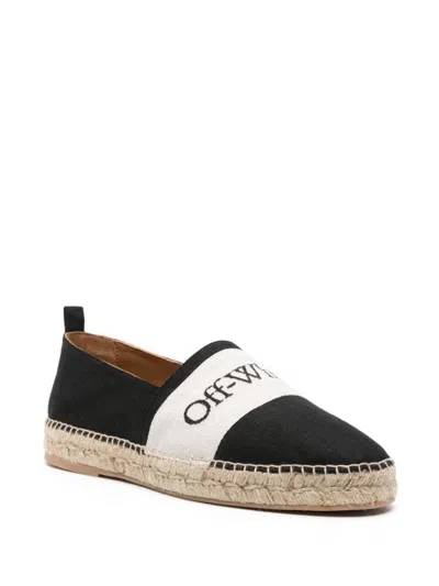 Shop Off-white Off White Linen Espadrilles