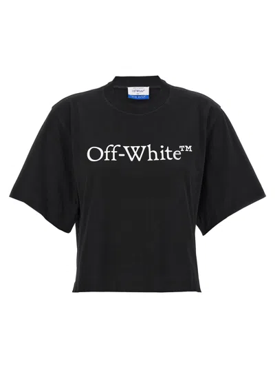 Off-white Off White Big Bookish Logo Cropped Top
