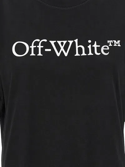Off-white Off White Big Bookish Logo Cropped Top
