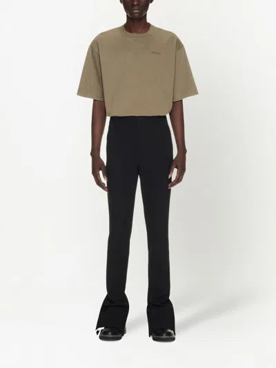 Off-white Off White Wool Skinny Trousers