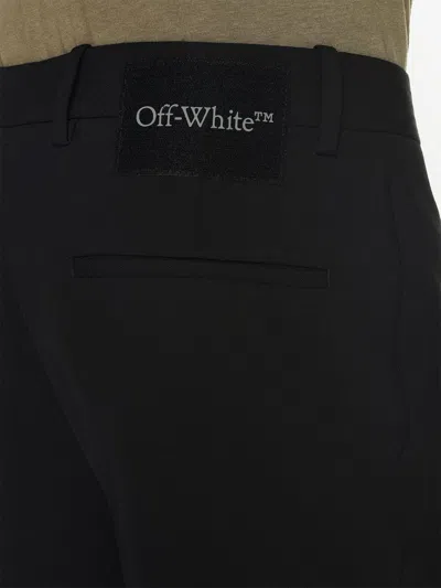 Off-white Off White Wool Skinny Trousers