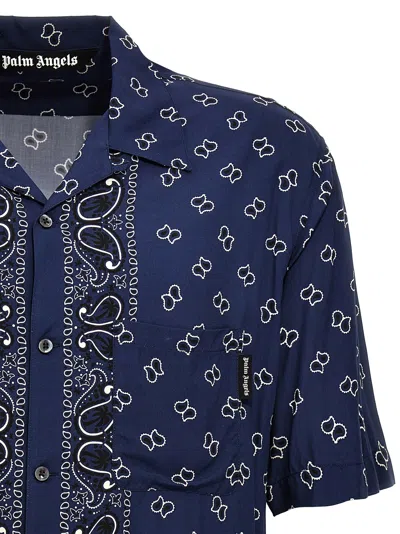 Shop Palm Angels 'paisley Bowling' Shirt