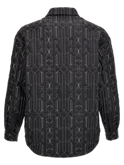 Palm Angels Quilted All Monogram Outerwear With Snap Buttons