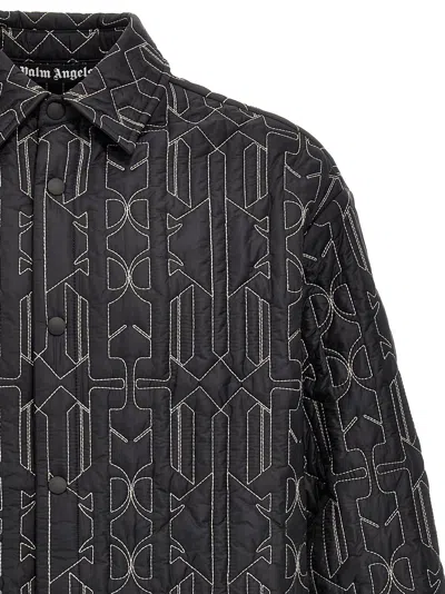 Palm Angels Quilted All Monogram Outerwear With Snap Buttons