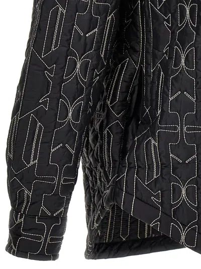Palm Angels Quilted All Monogram Outerwear With Snap Buttons