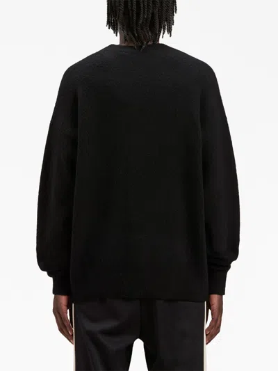 Palm Angels Cotton Oversize Crew Neck Sweatshirt