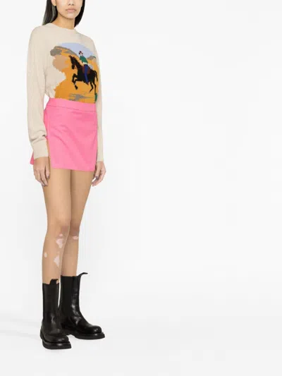 Palm Angels Stripe-detail A-line Miniskirt