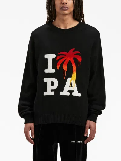 Palm Angels I Love Pa Wool Blend Sweater