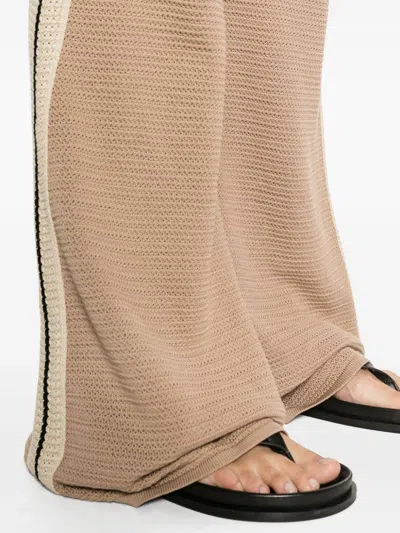 Palm Angels Side Stripe Detailed Flared Trousers