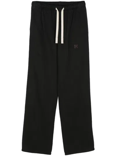 Palm Angels Men's Monogram Cotton Blend Trousers