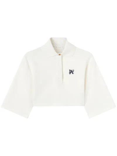 Palm Angels Polo Shirt With Monogram  Logo