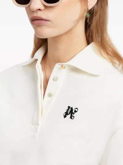 Palm Angels Polo Shirt With Monogram  Logo