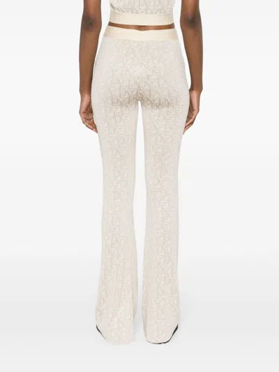 Palm Angels Monogram Jacquard Knit Trousers