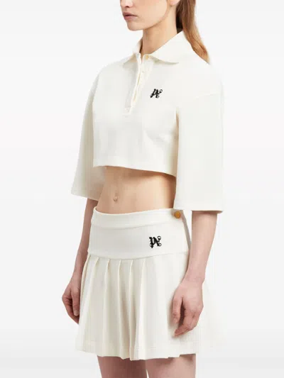 Palm Angels Polo Shirt With Monogram  Logo