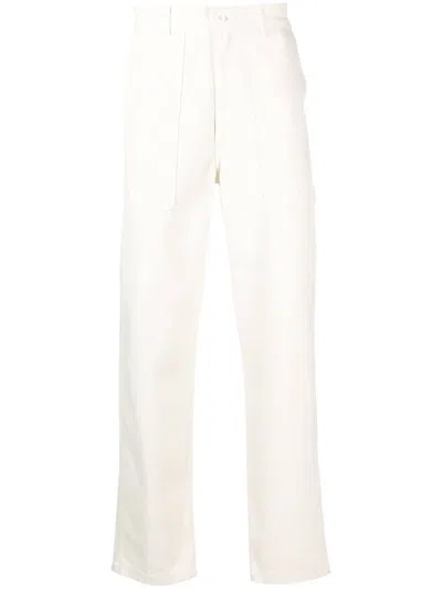 Palmes White Broom Straight-leg Trousers