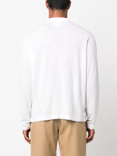 Shop Paltò Long Sleeve Linen Blend Shirt