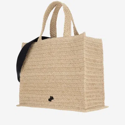 Patou Large Jp Raffia Tote Bag