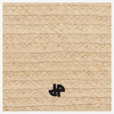 Patou Large Jp Raffia Tote Bag