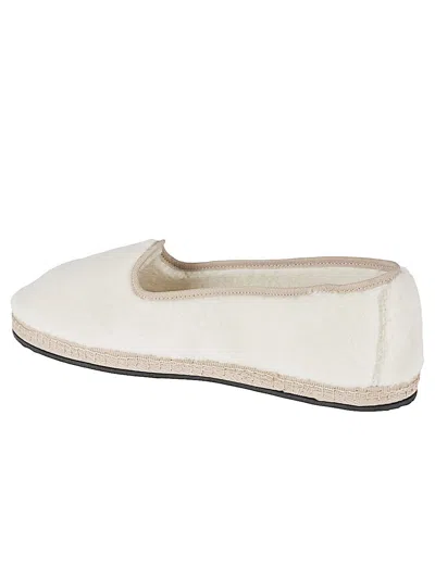 Piedàterre Venezia White White Friulana Alpaca Wool Ballet Flats