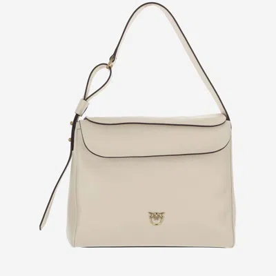 Pinko White Love Birds Diamond Shoulder Bag