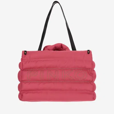 Pinko Quilted Tote Bag With Logo
