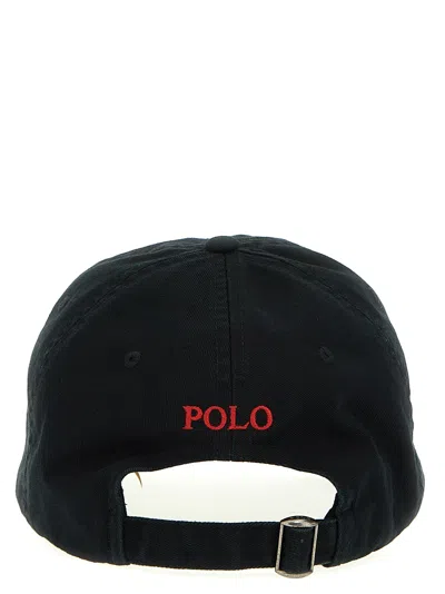 Polo Ralph Lauren Black Baseball Cap With Logo Embroidery In Cotton Man
