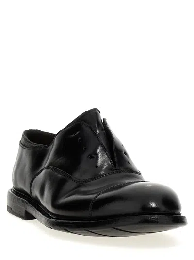 Premiata Lace-up Leather Derby Shoes In Black