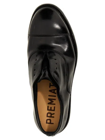Premiata Lace-up Leather Derby Shoes In Black