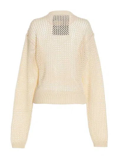 Ramael White Bio Cable Sweater