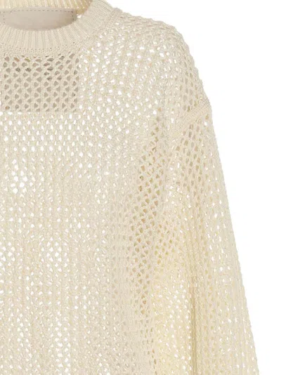 Ramael White Bio Cable Sweater