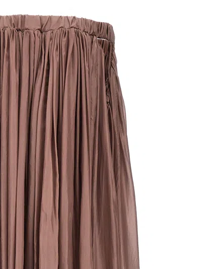 Rick Owens Floor-length Silk Dress With Elasticized Bodice