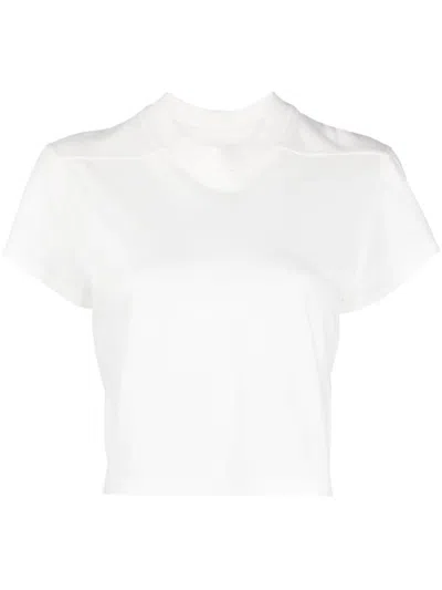 Rick Owens Drkshdw 'small Level T' Cropped Asymmetrical Hem T-shirt
