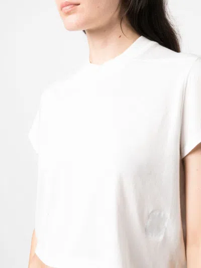 Rick Owens Drkshdw 'small Level T' Cropped Asymmetrical Hem T-shirt