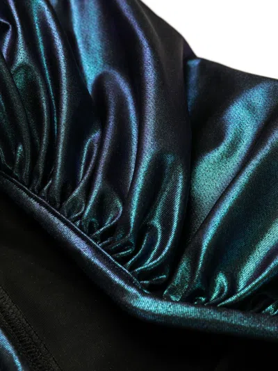 Rick Owens Prong Iridescent One Piece Swimsuit
