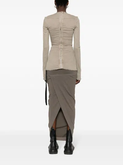 Rick Owens Drkshdw Long Sleeve Denim T-shirt