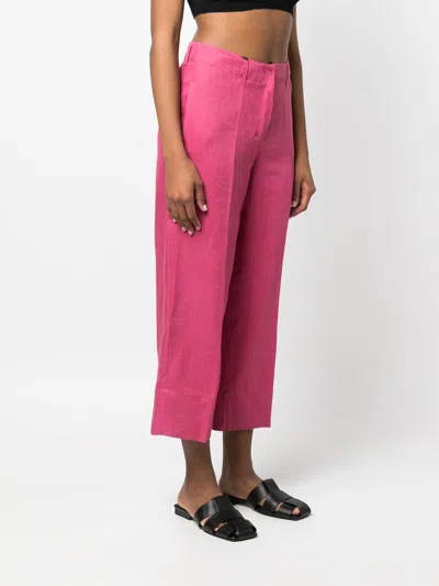 's Max Mara Rebecca Linen Cropped Linen Pants