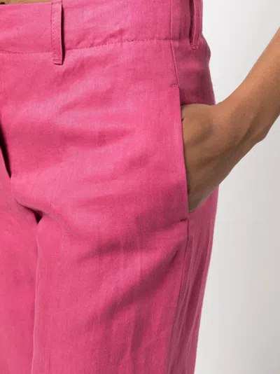 's Max Mara Rebecca Linen Cropped Linen Pants